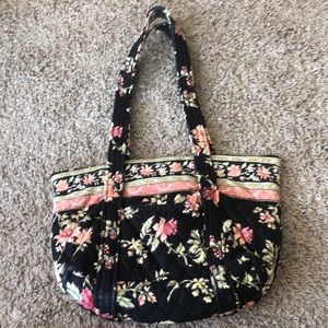 Floral fabric purse